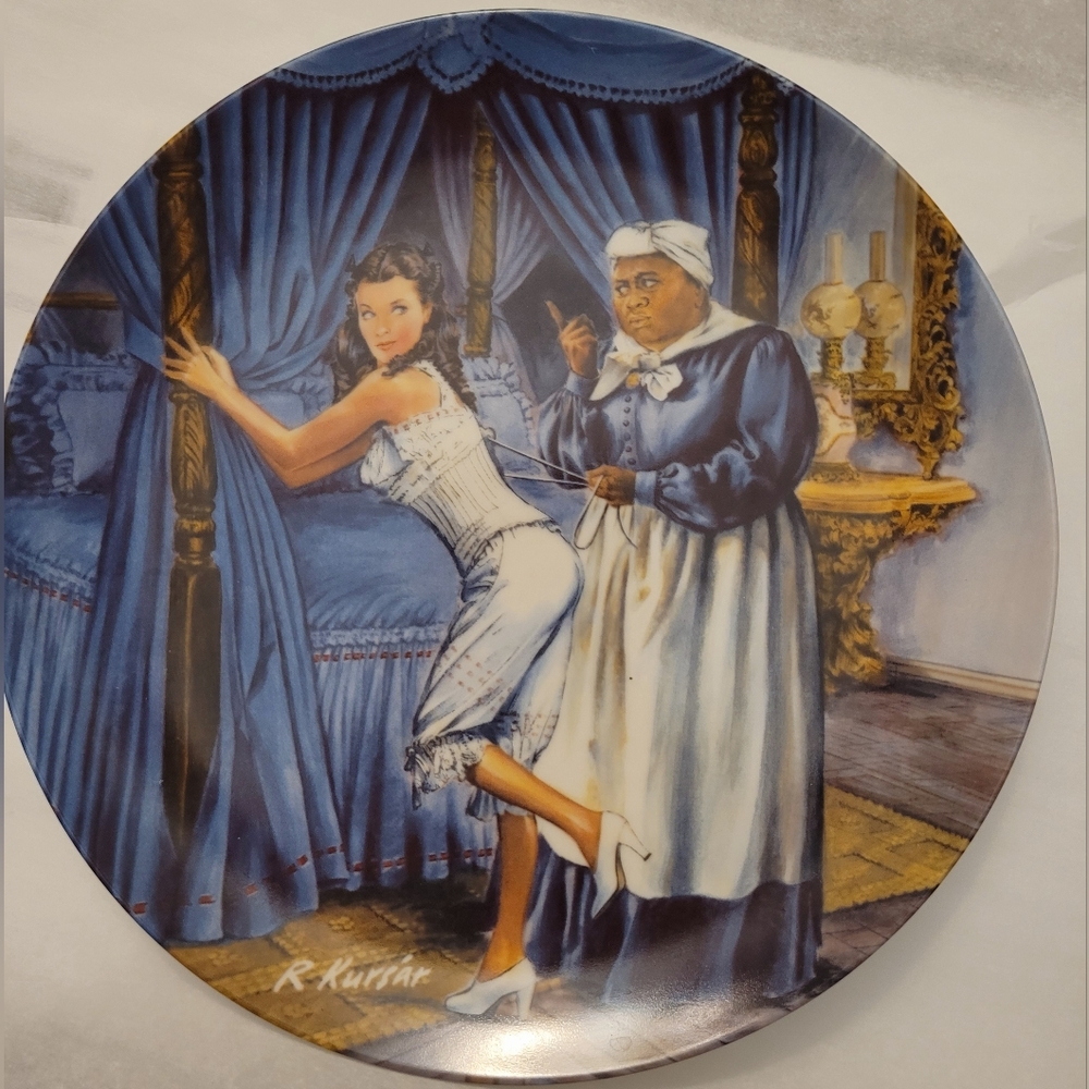 Knowles Limited Edition - Gone With The Wind Collectors Plate - Mammy & Scarlett